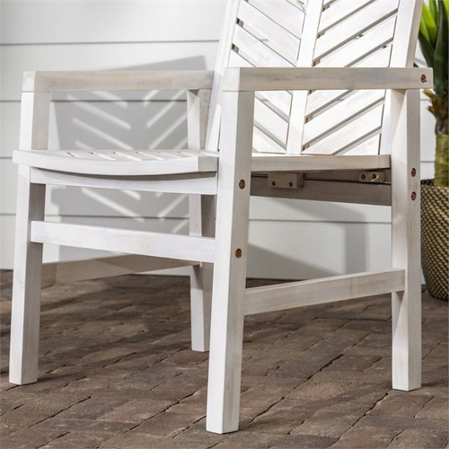 Sillas De Exterior Walker Edison Paquete De 2 Color Café Liso