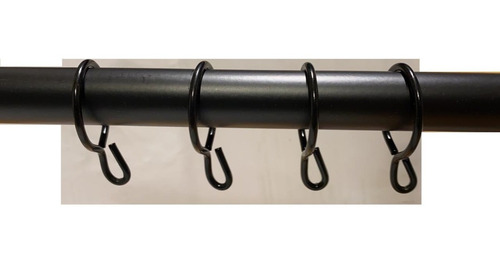 Imagen 4 de 8 de Argollas Para Barral Hierro Negro 22mm 10 Unidades Soul