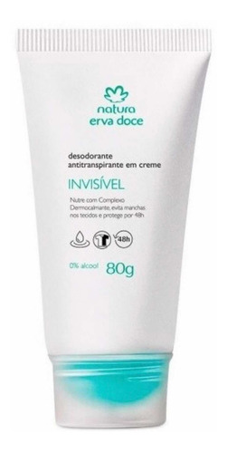 Desodorante Antitranspirante En Crema Natura Erva Doce 80g