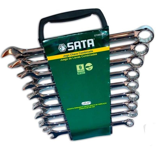 Jogo De Chave Combinada 8 - 19 Mm Kit 9 Peças St09020sj Sata