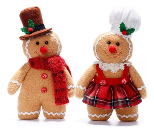 Peluche De Jengibre, Muñeco De Peluche De Navidad, Muñeco De