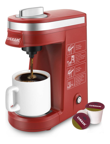 Cafetera Eléctrica De Cápsulas Chulux Red Compact Cm8 800w