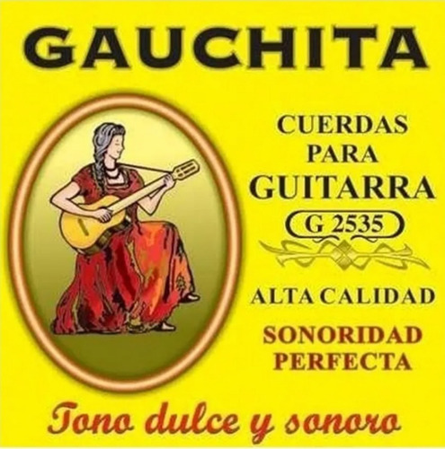 Imagen 1 de 3 de Encordado Guitarra Clásica Criolla Gauchita By Martin Blust