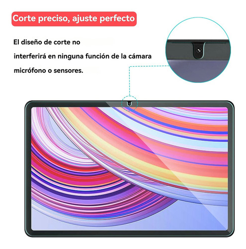 USTIYA 2x Mica Cristal Para Redmi Pad Pro/poco Pad 12.1" Pulgadas Protector Templado Pantalla