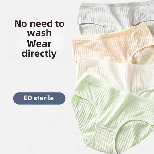 Ropa Interior Desechable De Algodón A Rayas Para Mujer Higié