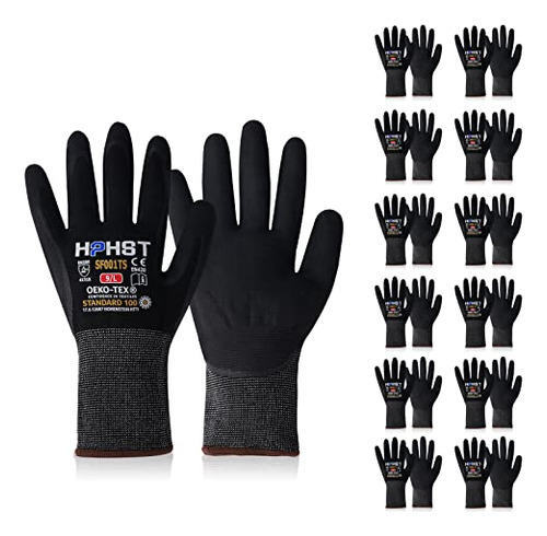 Guantes De Trabajo De Seguridad, Modelo Sf001, Ajuste C...