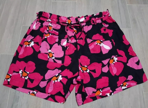 Short De Lino Tiro Alto Paper Bag Mujer Talla Extra 4x
