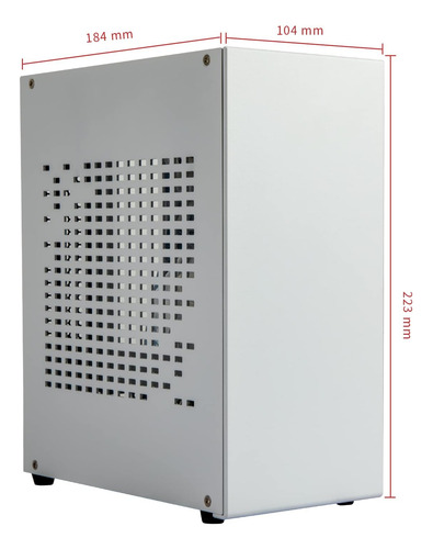 Mini Itx Case De Aluminio Con Pcie Riser, Joyjom Mini Pc Cas