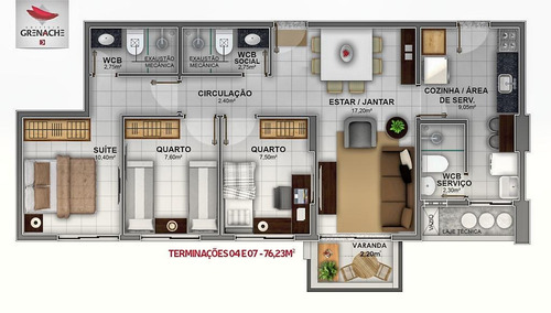 Imagem 25 de 30 de Edifício Grenache 3 Quartos Na Jatiúca Entrega Em 2022 - Ap0024