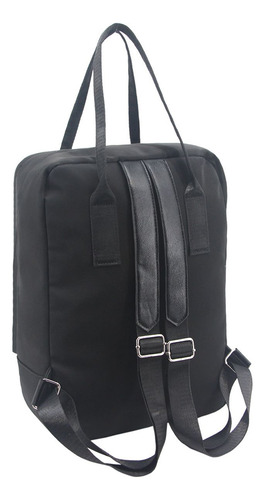 Mochila Amayra Pu Combinado Calidad Úso Diario Color Negro 23871
