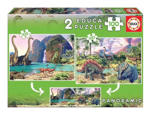 Set Puzzle 100 Piezas Mundo Jurasico Rompecabezas Educa Ax ®