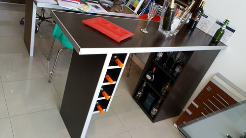 Imagen 2 de 5 de Barra, Desayunador, Bodega, Mueble Con Estantes.