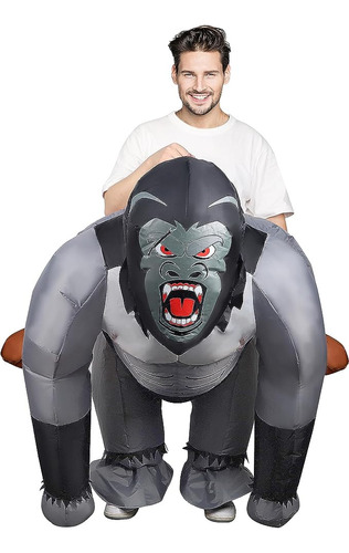 Disfraz Inflable De Gorila Mono King Kong Chango Para Hombres Adultos Mujer Damas Unisex Envio Gratis 
