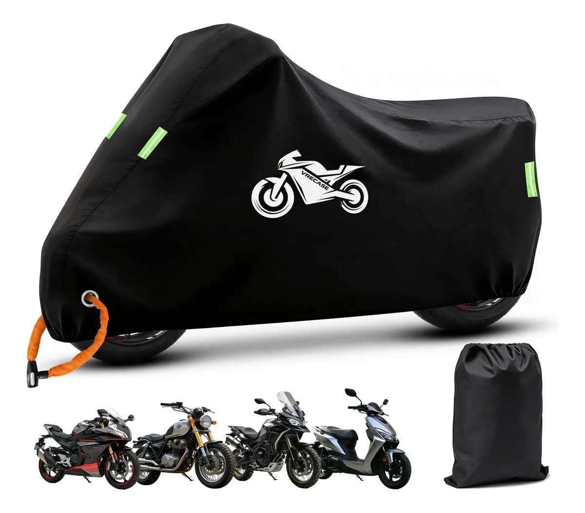 Funda Moto Cubierta Impermeable De Motos Funda Protectora Vrecase Moto Resistente Al Agua Polvo Viento Y Anti-uv