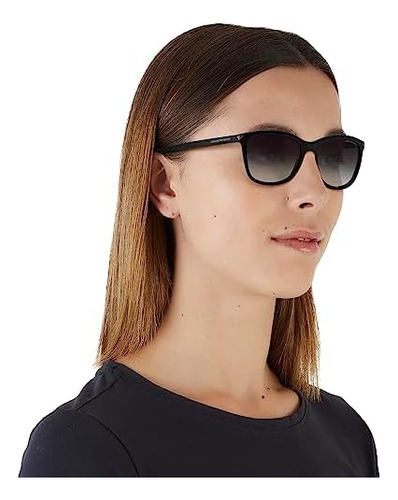 Emporio Armani Ea4060 Gafas De Sol Cuadradas Para Mujer, Gri