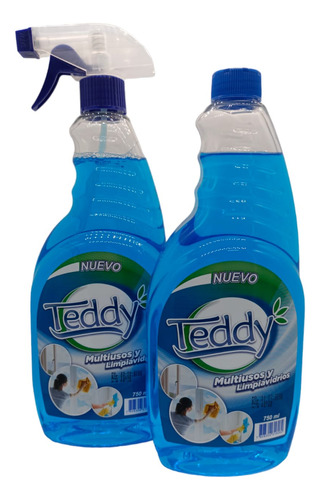 Multiuso Y Limpiavidrios Teddy 750 Ml + Recarga De 750 Ml