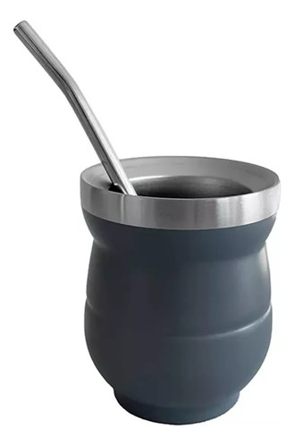 Set De Mate Con Bombilla + Termo Bala 1000ml Set Matero
