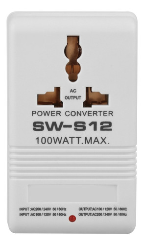 Convertidor De Voltaje 100w 110v/120v A 220v/240v