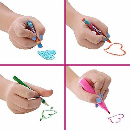 Lapices De Colores Girlzone Con Pinturas Regla Para Niños