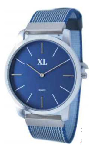 Reloj Xl Extra Large Dama Xl20 Malla Tela Colores