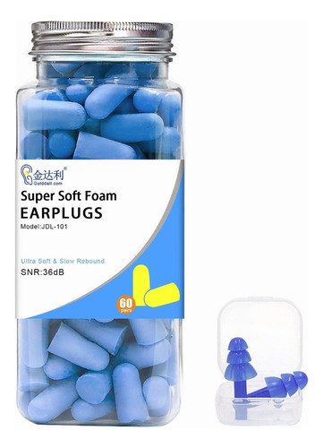 M2 60 Pares De Protetores Auriculares Para Dormir Com Caixa