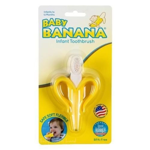 Escova De Dentes Para Bebê - Banana