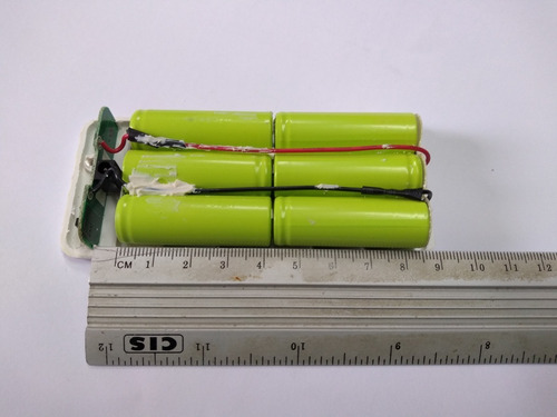 Bateria 7.2v 4/5aa 1200mah Ni-mh Com 02 Fios Terminais 