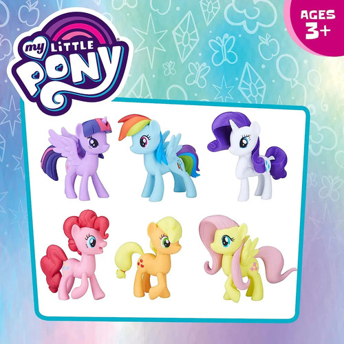 My Little Pony: Juguete 6 Figuras Amistad Mágica Twilight