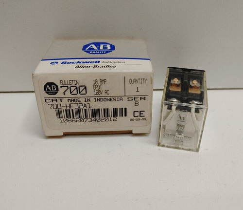 New Old Stock! Allen-bradley Ser.b 10a Dpdt 120v Coil Re Ccm