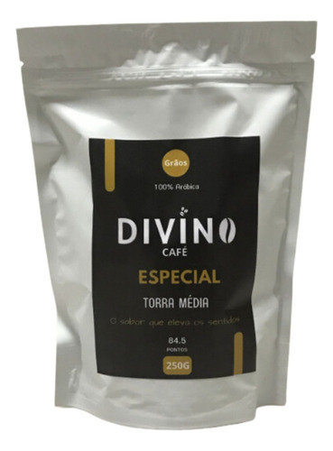 Divino Café Em Grão 100% Arabico Torra Media Especial 250g