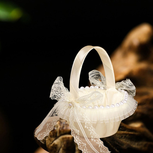 Cesta De Almacenamiento De Pétalos For Niña De Flores De