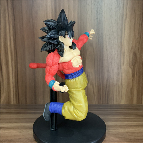 Figura Goku Ssj4 Dragon Ball Saga Gt Muñeco Patada Anime Pvc