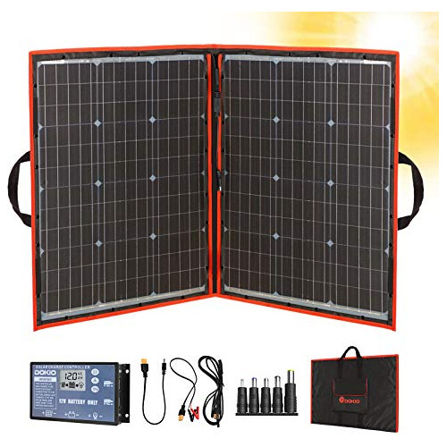 Kit De Panel Solar Plegable Portátil De 110 W Y 18 V (...