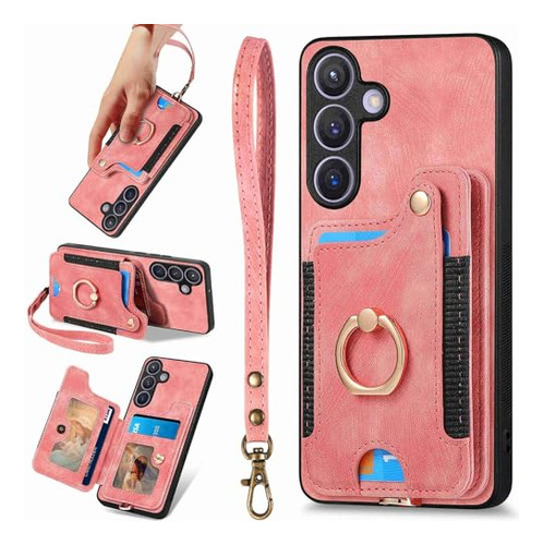 Funda Para Galaxy S24 Plus Rosa Piel