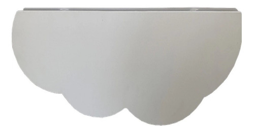 Imagem 3 de 5 de Mesa De Parede Dobrável Em Mdf Infantil Nuvem Branca 80x45