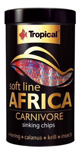 Tropical Soft Line África Carnivore alimento peces 130g