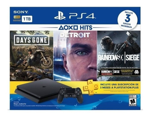 Ps4 Consola Playstation 4 Hits Bundle 5 + 3 Juegos