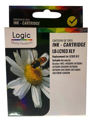 Cartridge Lb-lc103 Xl Amarillo Para Brother Mfc J650