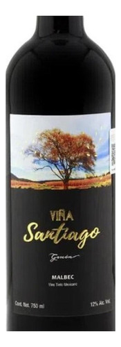 Pack De 12 Vino Tinto Viña Santiago Malbec 750 Ml