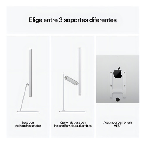 Apple Studio Display - Vidrio nanotexturizado - Base con inclinación ajustable