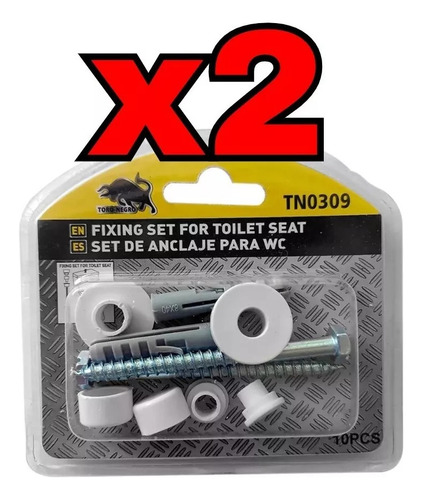 2 Set Perno Anclaje Para Wc Fijacion Inodoro Pernos Tarugos