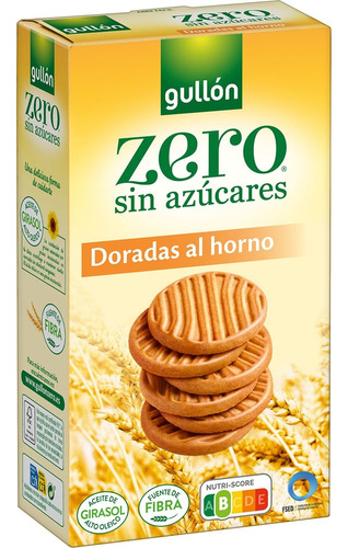 Gullon Zero Galletas Doradas Al Horno Sin Azúcares Caja 330g