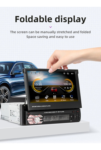 Dh1 Pantalla Retráctil Mirrorlink De 7 Pulgadas 1din