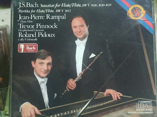 Cd J.s. Bach-sonatas For Flute-rampal