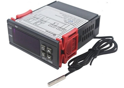Imagen 2 de 8 de Termostato Digital Regulador Temperatura Stc 1000 + Sensor