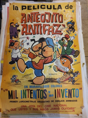 1 Antiguo Afiche De Cine Anteojito Y Antifaz 695