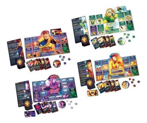 Marvel X-men Dice Throne Box 2, Caja De 4 Héroes