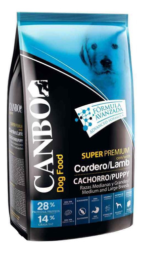 Canbo Cordero Cachorro Para Razas Medianas Y Grande 3kg