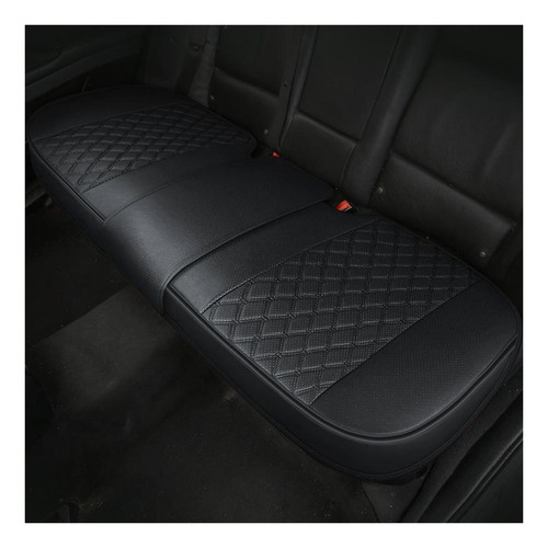 Funda De Cuero De Pu De Lujo Para Asiento De Trasero Negro
