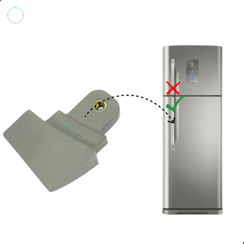 Suporte Puxador Do Freezer Geladeira Electrolux Db52x Dt52x